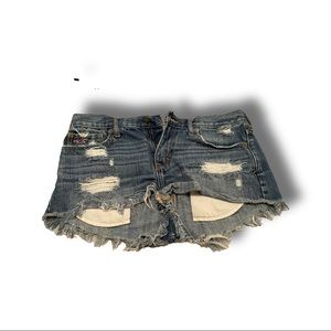 VINTAGE RAW LOW RISE HOLLISTER SHORTS